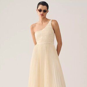 NEW NWT Anthropologie Forever That Girl One-Shoulder Pleated Dress (L)